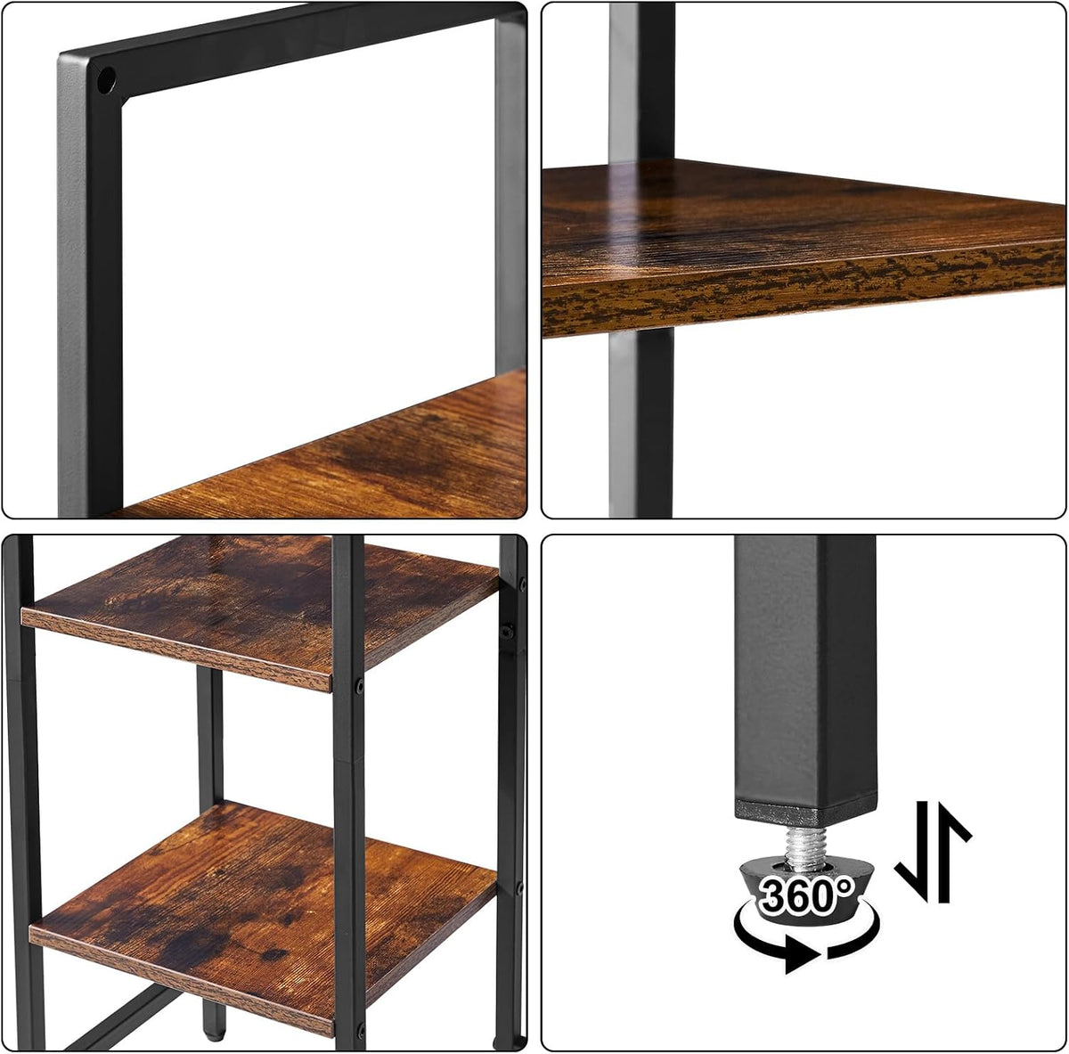 IBUYKE Desk Shelf,Computer Desktop Bookcase,37.8 Inch Multipurpose Wood Desk ...