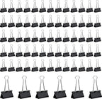72 PCS Medium Binder Clips – 1.6Inch Heavy Duty Black Metal Paper Clamps by Unknown