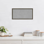 Amanti Art Grey Framed Magnetic Board 13x25 Small Vision Board - Image 5