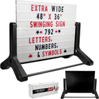 Swinging Changeable Message Sidewalk Sign: 36" x 48" Sign by ExcelloGlobalProducts