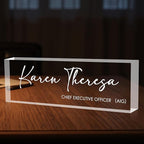 Custom Office Name Plate for Desk, Desk Name Plate Personalized, Personalized by Unknown