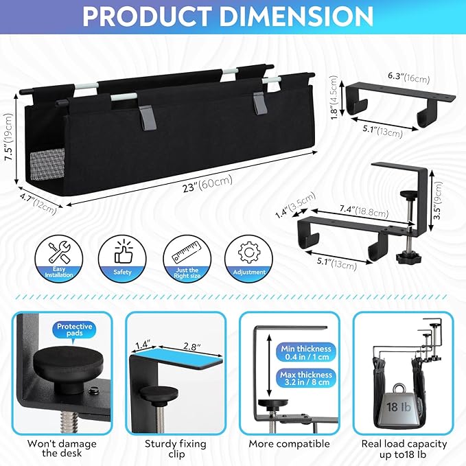 Under Desk Cable Organizer - Image 6