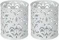 EasyPAG White Pen Holder for Desk, 2 Pack Round Pen Organizer, Brush Holder for by EasyPAG