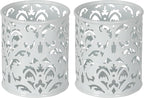 EasyPAG White Pen Holder for Desk, 2 Pack Round Pen Organizer, Brush Holder for by EasyPAG