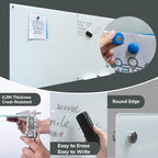 Magnetic Glass Dry Erase Board Frameless Wall Mounted White Board 40 * 72 - Image 3