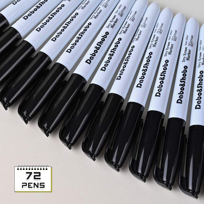 Dabo&Shobo Dry Erase Markers, （80 Count, Chisel Tip）-White Board Markers/Pens - Image 3