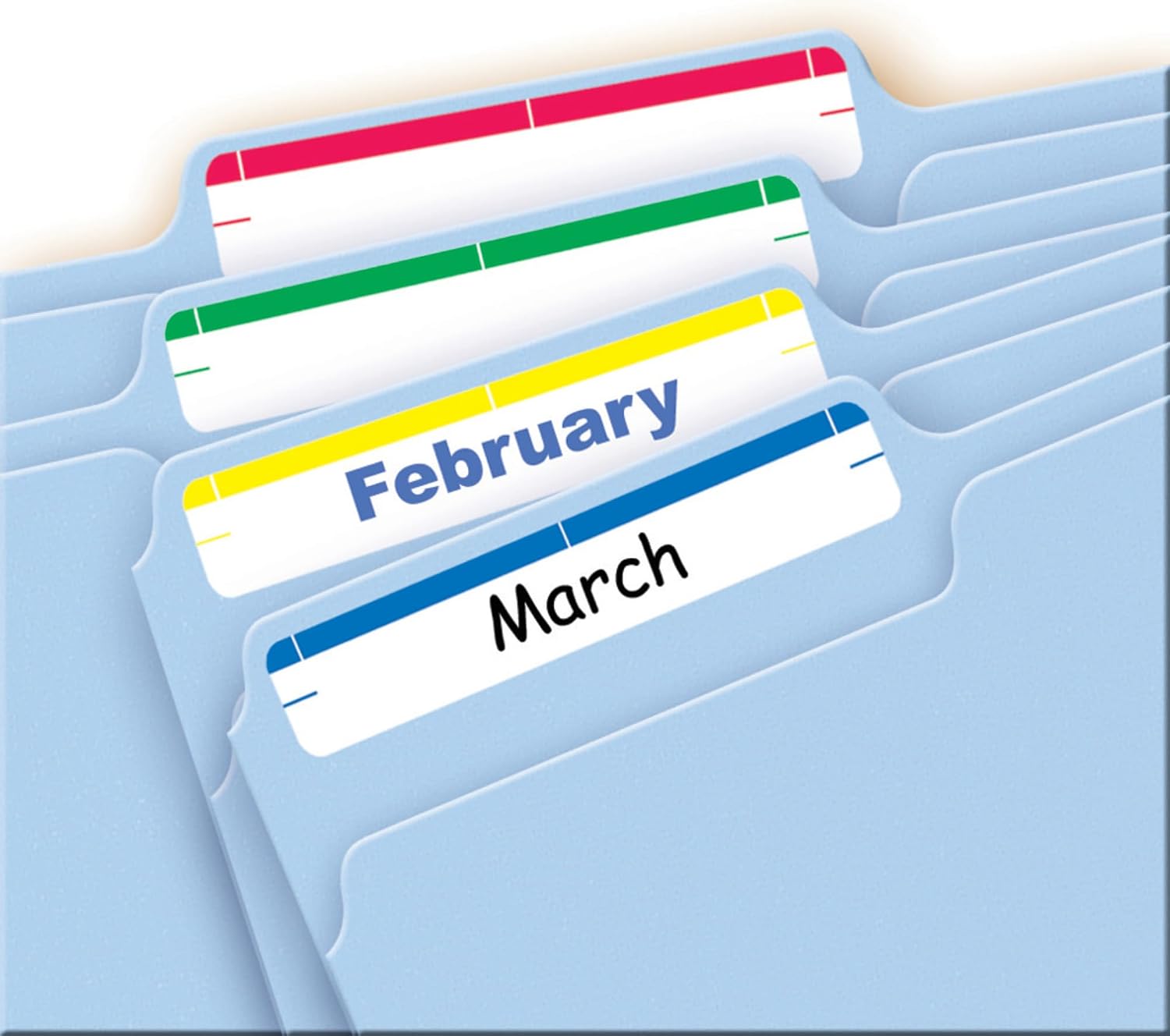 Avery® File Folder Labels on 4" x 6" Sheets, Easy Peel®, Assorted, Print & Handwrite, 2/3" x 3-7/16", 252 Labels (5215)