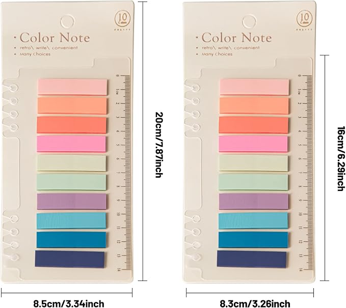 Golcellia Sticky Tabs, 70 Colors, 1400 Pieces, Repositionable Labels, Index Tabs - Image 2