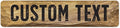 Custom Sign, Custom Street Sign, 11 Font Colors, 13 Font Styles, 4 Hole Options by MySignCenter