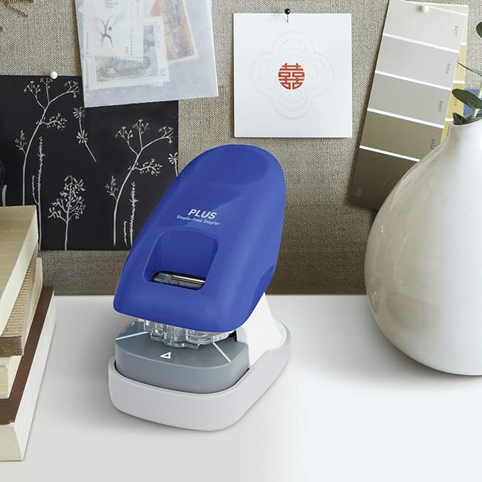 Plus Paper Clinch Desktop Staple-Free Stapler - Image 4