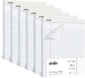 ViVin Legal Pads 8.5 x 11 Inch, Wide Ruled Note Pads, 6 Pack, 50 Sheet/Pad by ViVin