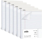 ViVin Legal Pads 8.5 x 11 Inch, Wide Ruled Note Pads, 6 Pack, 50 Sheet/Pad by ViVin
