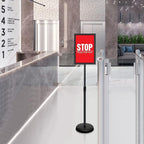 VAIIGO 6Packs 8.5x11 Inch Adjustable Pedestal Poster Sign Stand, Heavy Duty - Image 8