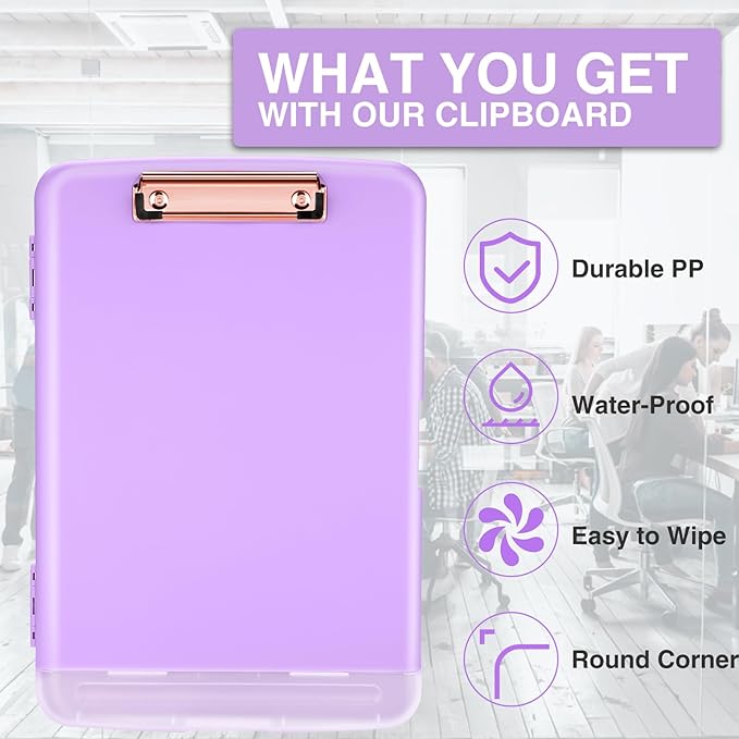 Sooez Clipboard with Storage, High Capacity Nursing Clipboard with Pen Holder - Image 4