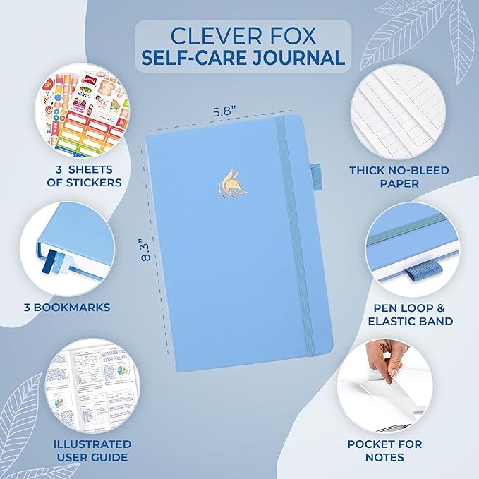 Clever Fox Self-Care Journal – Daily Reflection Notebook – Mental Health & - Image 5