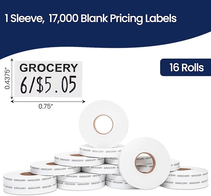 Perco Grocery Labels to fit Monarch 1110 Price Gun - Image 3