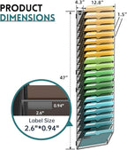 SUPEASY Wall File Organizer Mesh Office Mail Holder, Hanging Wall Organizer - Image 4