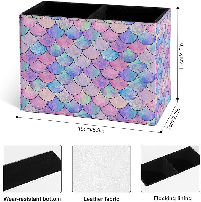 Famame Pastel Mermaid Scale Pencil Holder - Image 3