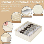 Criusia 3 Pack Sock Underwear Drawer Organizer Dividers, 64 Cell Fabric - Image 4