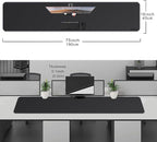 CENNBIE Leather Desk Mat Protector, 74.8" x 16" Extra Large Leather Office Desk - Image 2