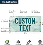 Custom Sign, Custom Street Sign, 11 Font Colors, 13 Font Styles, 4 Hole Options - Image 6