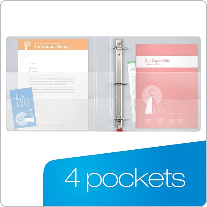 Cardinal 3 Ring Binder, 1.5 Inch Premier Easy Open Binder, ONE-Touch Locking - Image 6