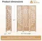 66.9Inch Wooden Room Partition - Image 6