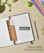 Graph Spiral Journal Notebook, A5 Hardcover Spiral Journals - Image 6