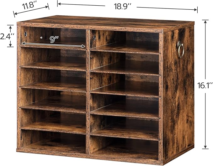 HOOBRO Literature Organizers, 12 Compartments Office Mailbox - Image 2
