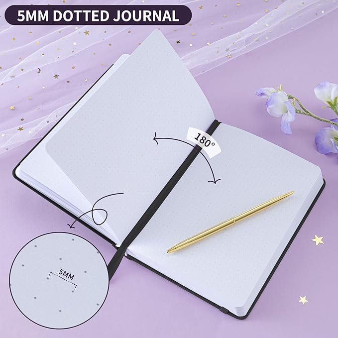 Dot Grid Journal with 160GSM Thick Paper, 192 Pages, A5 Dotted Notebook - Image 4