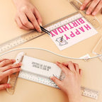 12" Clear Acrylic T-Square Ruler - Image 2