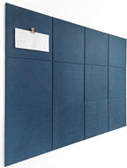 DECORITA Blue Felt Bulletin Board 47"x35" | Large Cork Bulletin Board by DesignerManufacturerofInnovativeBulletinBoardSolutionsforHomeOffice