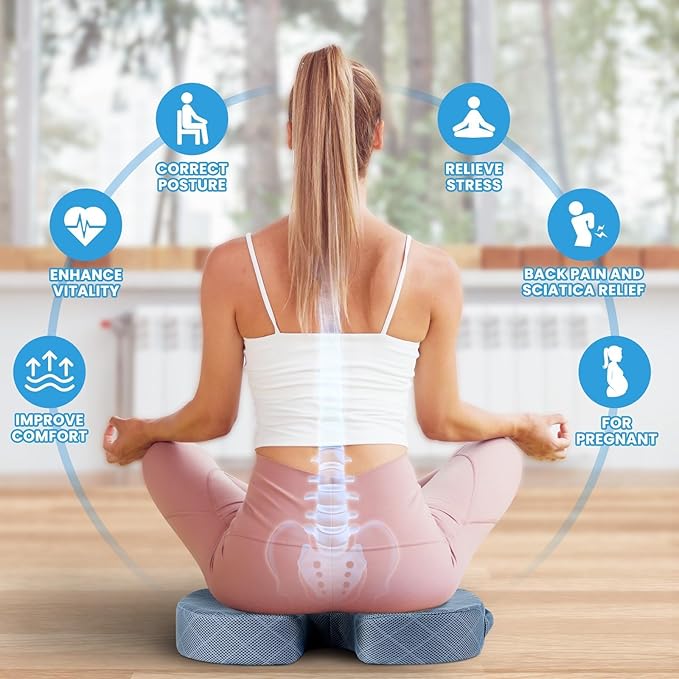 TushGuard Office/Car Seat Cushion, Non-Slip Sciatica & Back Coccyx Tailbone - Image 4