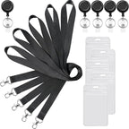 YOUOWO 5 Pack Black Lanyards - Image 6