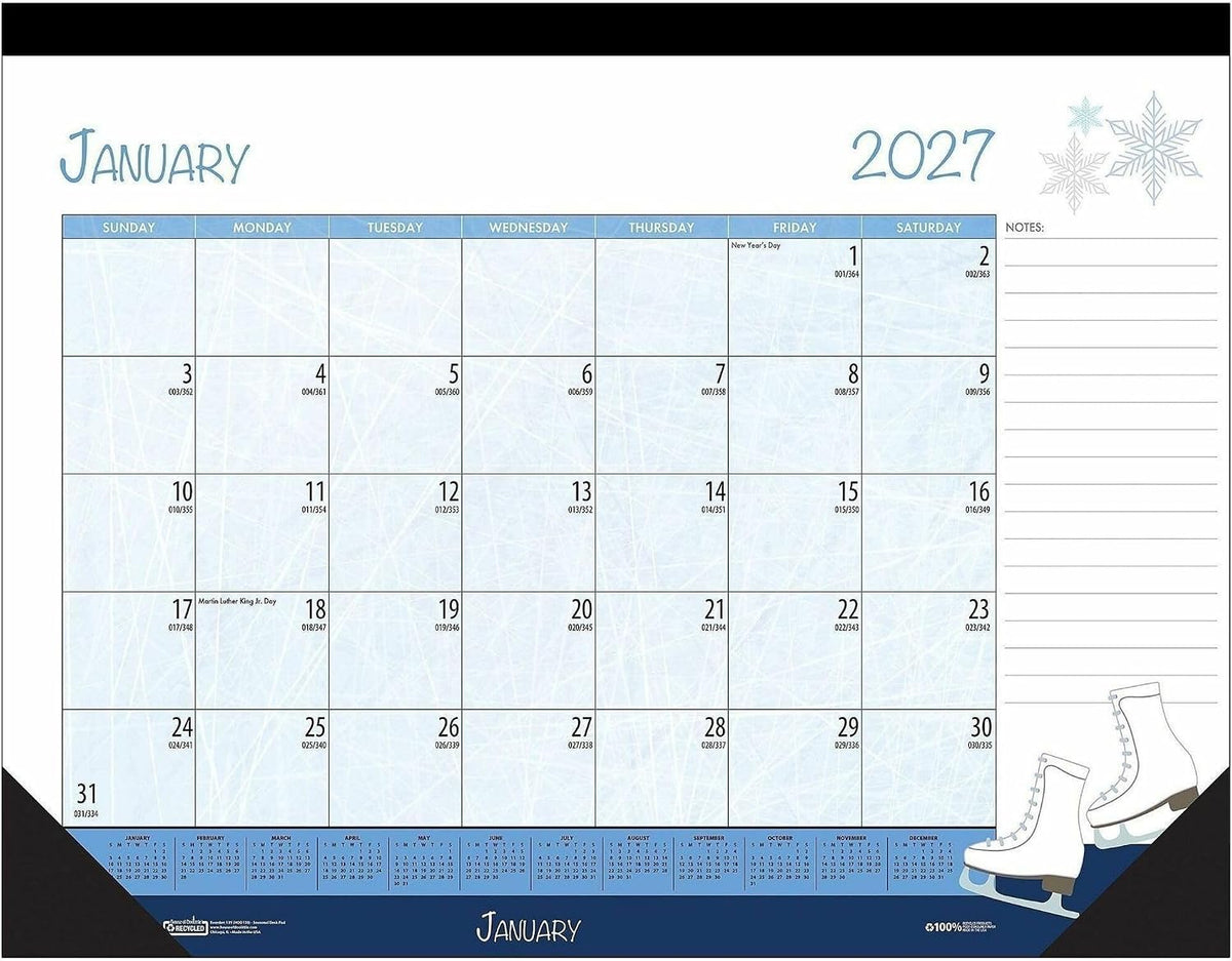 House of Doolittle 2023 Monthly Desk Pad Calendar, Seasonal, 22 x 17 inches, ...