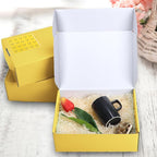 PHAREGE 12x9x4 inch Gift Shipping Boxes Bulk 20 Pack Yellow, Tab Lock Tuck Top - Image 3