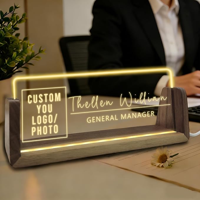 Desk Name Plate Personalized by YAEILOV