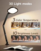 litones remote led desk lamp with clamp, 2000lm, package contents