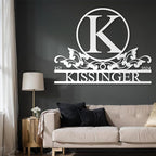 Personalized Metal Signs | Metal Name Sign | Split Letter Monogram | Home Decor - Image 4