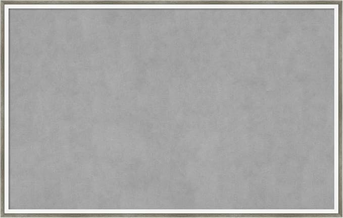 Amanti Art Silver Framed Magnetic Board 21x33 Large Vision Board by AmantiArt
