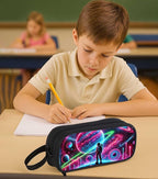 AnySmic Astronaut Pencil Case for Boys and Girls, Large Capactiy Pencil Pouch - Image 7
