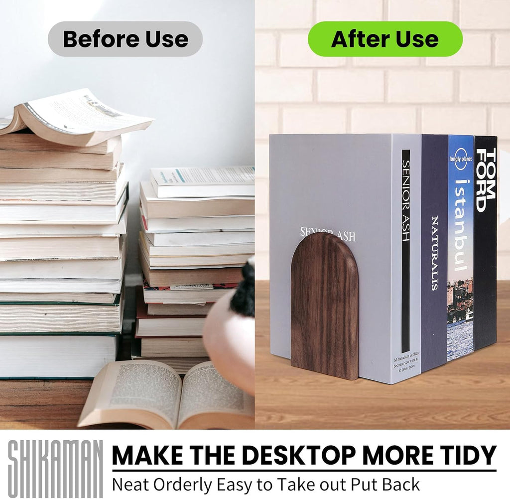 Book Ends,Bookends Wood Book Ends Universal Economy Bookend (16, Medium)