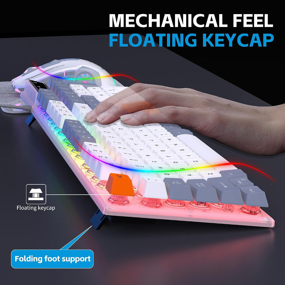 DGG Gaming Keyboard and Mouse, Headphones, Mouse pad Combo for PC Gamers
