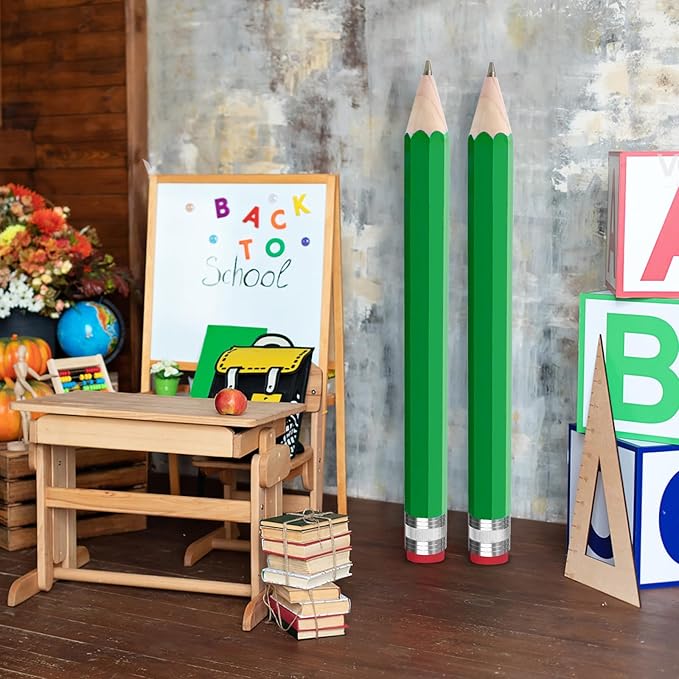 smrtcol Wooden Jumbo Pencil for Prop Gifts Decor 14 Inch Funny Big Novelty - Image 6