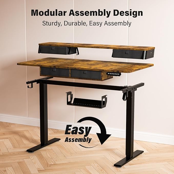 Kingant 48 x 24 Inch Electric Standing Desk - Image 8