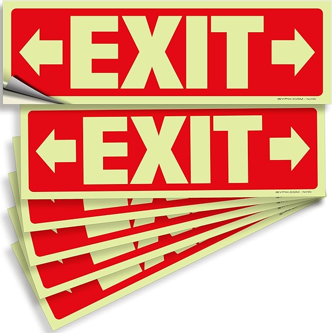iSYFIX Exit Stickers Signs by iSYFIXPREMIUMSIGNS