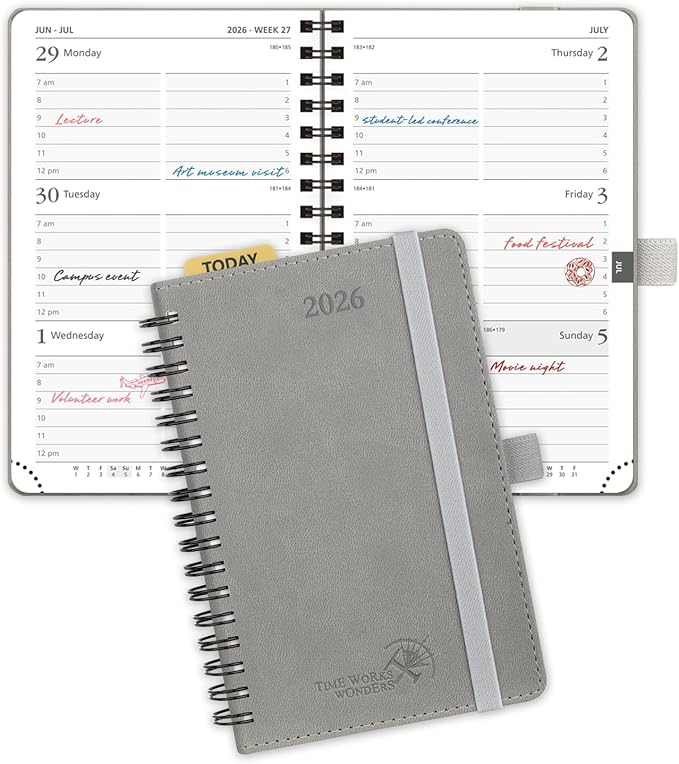 POPRUN Pocket 2026 Planner Weekly and Monthly by POPRUN