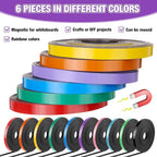Saypacck 10 Rolls Whiteboard Magnetic Strips Roll Thin Strips 0.39 in x 16.4 ft - Image 5