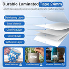 Labelife 8-Pack TZe-251 TZe TZ Tape 24mm 0.94 Compatible - Image 3