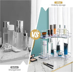 Seoneiro 2 Tier Corner Bathroom Counter Organizer, Cosmetic Skincare Organizer - Image 3